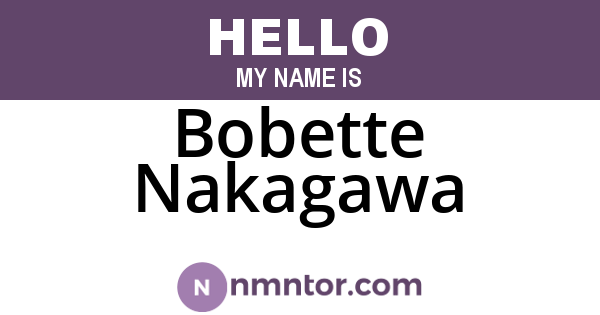 Bobette Nakagawa