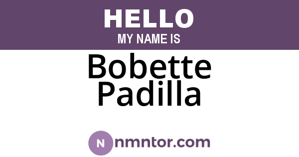 Bobette Padilla