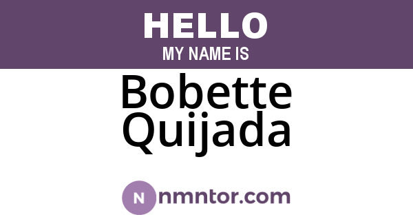 Bobette Quijada