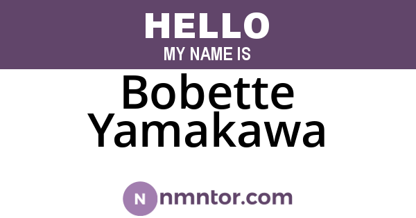 Bobette Yamakawa