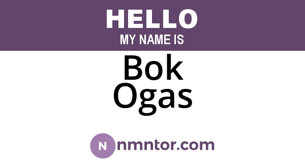 Bok Ogas