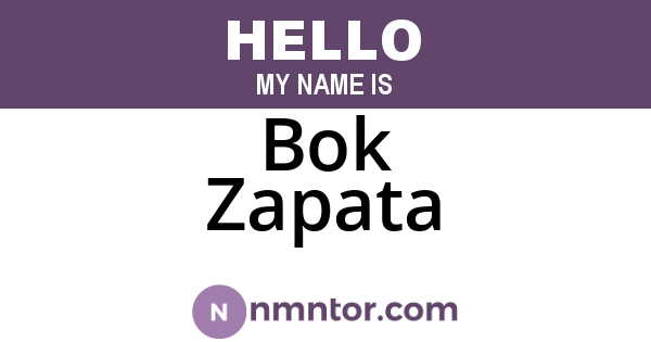 Bok Zapata