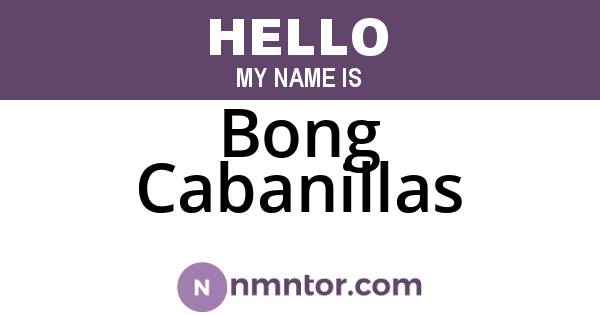 Bong Cabanillas