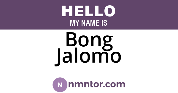 Bong Jalomo