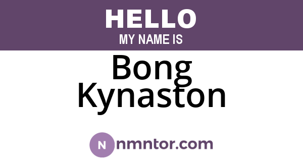 Bong Kynaston