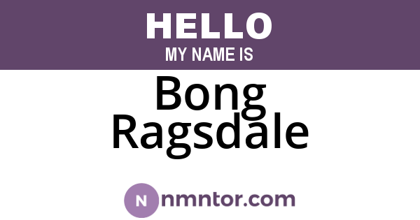 Bong Ragsdale