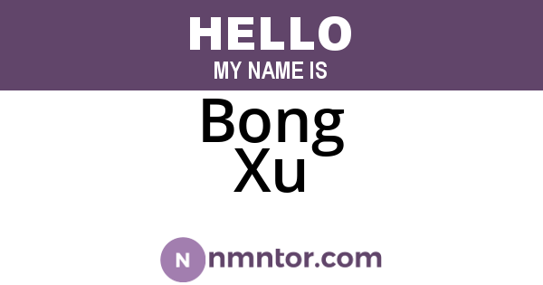 Bong Xu