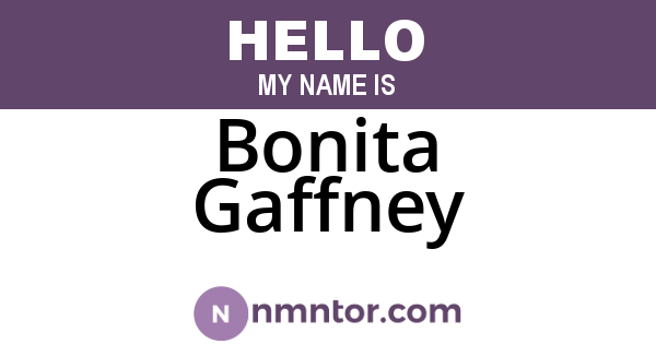 Bonita Gaffney