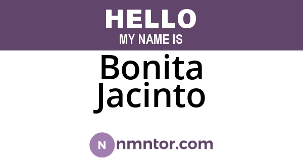 Bonita Jacinto