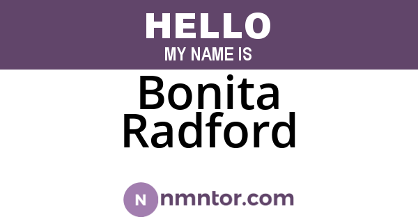 Bonita Radford