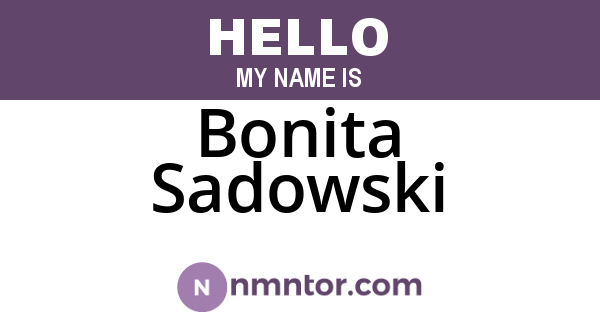 Bonita Sadowski
