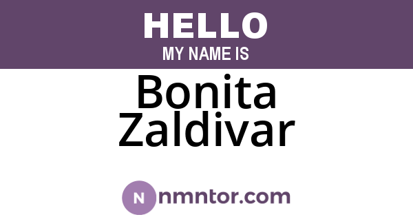 Bonita Zaldivar