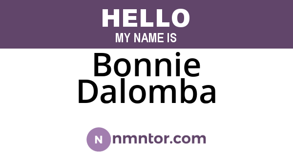 Bonnie Dalomba