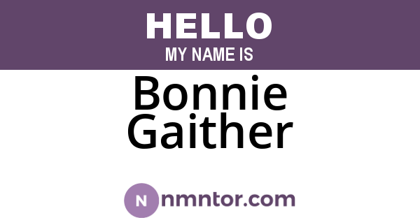 Bonnie Gaither