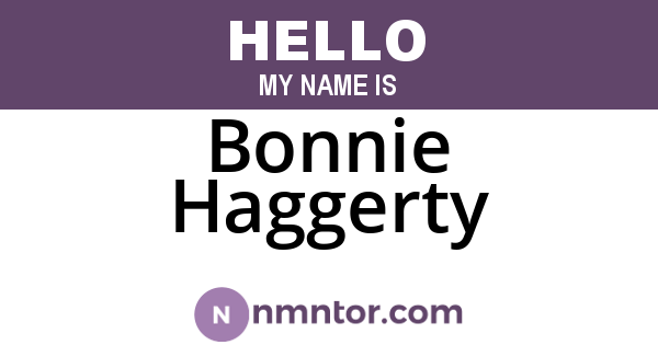 Bonnie Haggerty