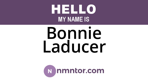 Bonnie Laducer