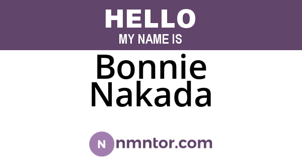 Bonnie Nakada