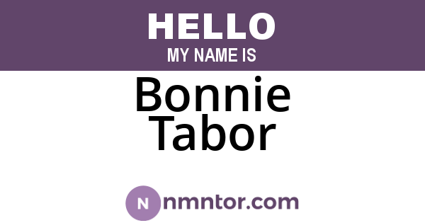 Bonnie Tabor