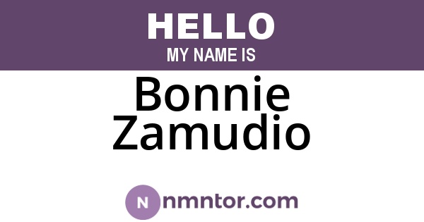Bonnie Zamudio