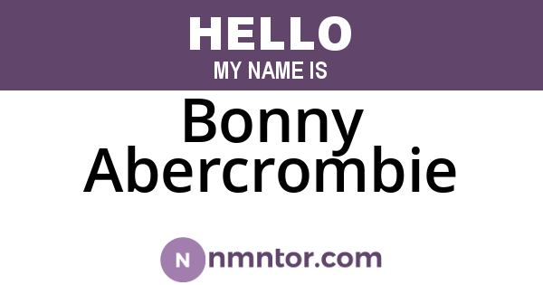 Bonny Abercrombie