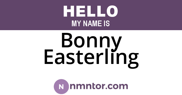 Bonny Easterling
