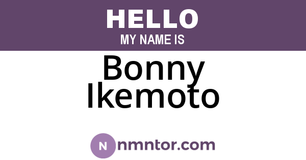 Bonny Ikemoto