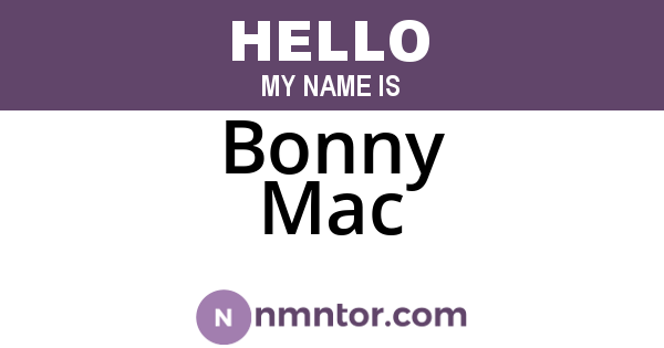 Bonny Mac