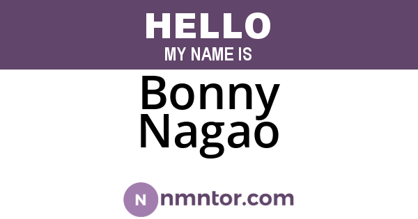 Bonny Nagao