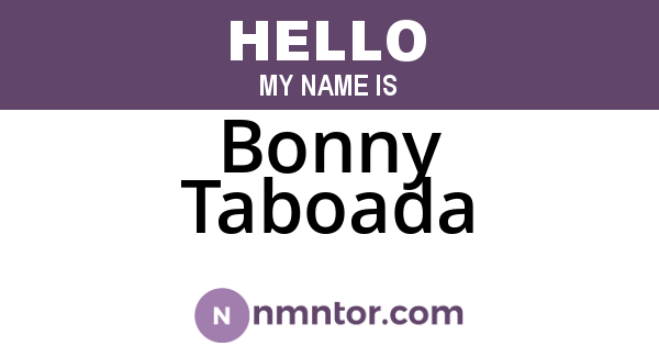 Bonny Taboada