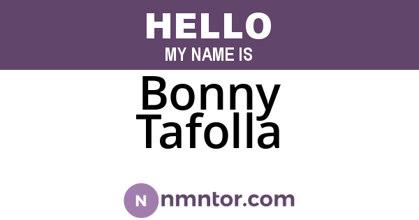 Bonny Tafolla