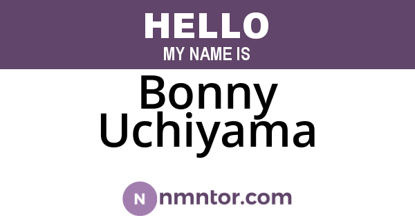 Bonny Uchiyama