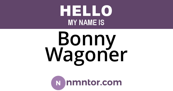 Bonny Wagoner