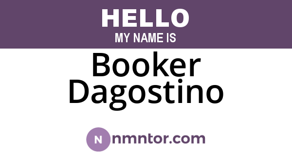 Booker Dagostino