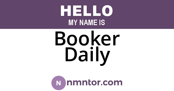 Booker Daily