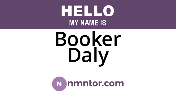 Booker Daly