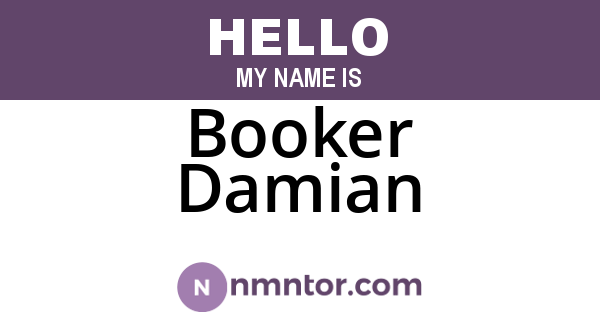 Booker Damian