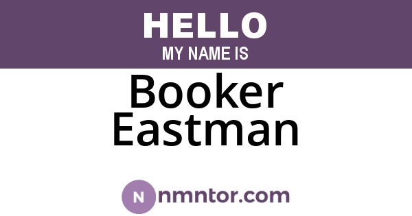 Booker Eastman
