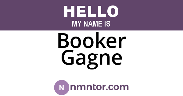 Booker Gagne