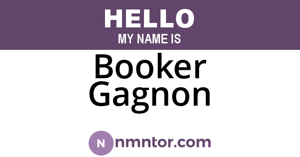 Booker Gagnon