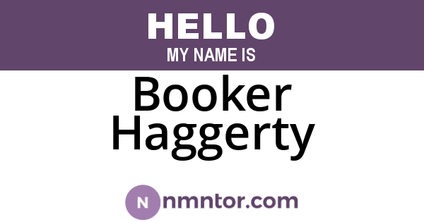 Booker Haggerty