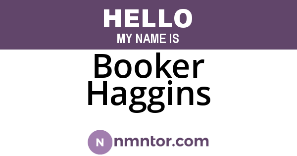 Booker Haggins