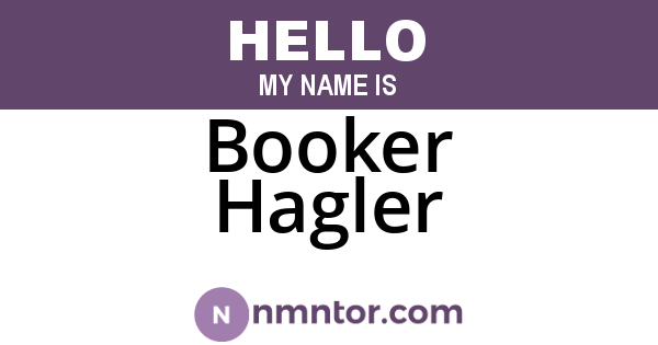 Booker Hagler