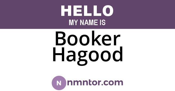 Booker Hagood