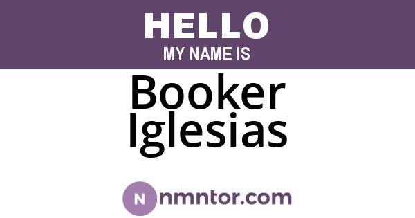 Booker Iglesias