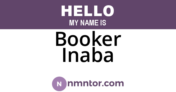 Booker Inaba