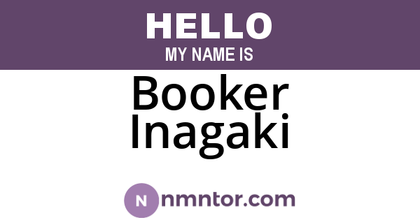 Booker Inagaki