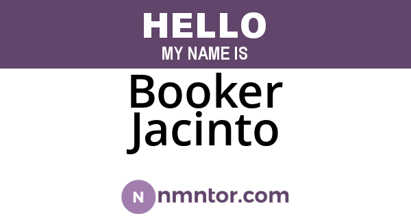 Booker Jacinto