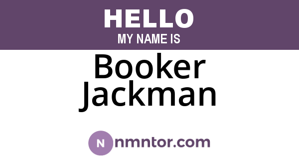Booker Jackman