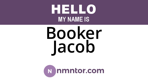 Booker Jacob