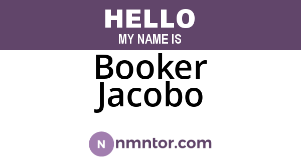 Booker Jacobo